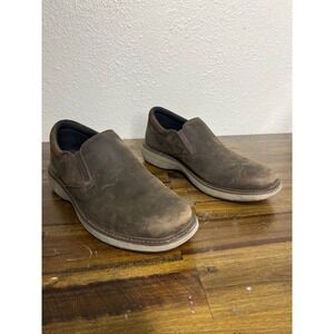 Merrell Jungle Moc Mens 10.5 W Brown Leather Slip On Walking Shoes J94343W